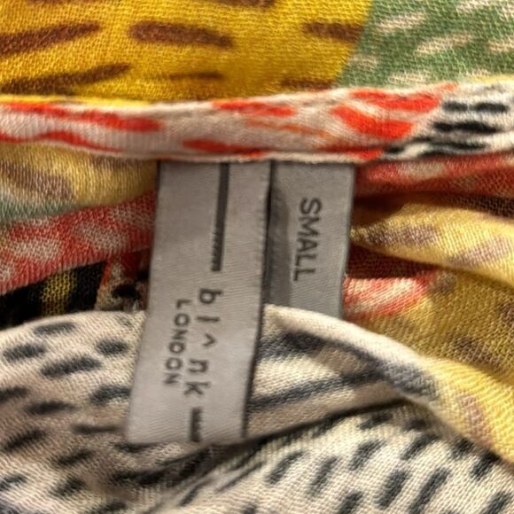 Anthropologie Bl-nk Leopard Patchwork Blouse S - Picture 7 of 9